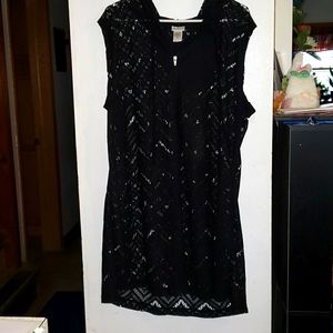 Zip up swim suit cover, 2x, plus size